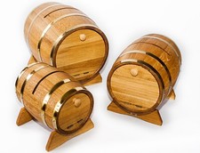 Wooden wedding post box  - Oak barrel wedding card box different sizes