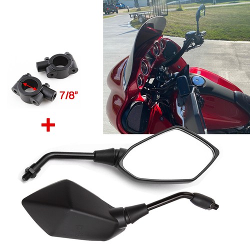 Motorcycle side mirrors - 7/8",