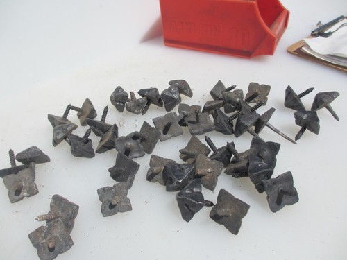 Vintage iron door studs gothic - iron,