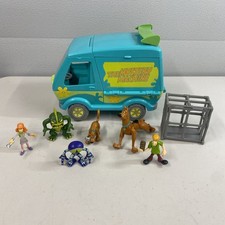 Scooby Doo & The Mystery Machine Van x6 Figures Hanna-Barbera Toy Bundle@K 