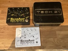 Tech 21 SansAmp Bass Driver DI - Analog Amp Modeller Distortion & XLR DI - Mint!