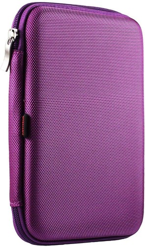 Navitech purple hard case for - purple,