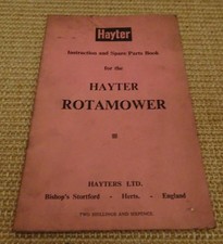 Hayter Rotamower instruction