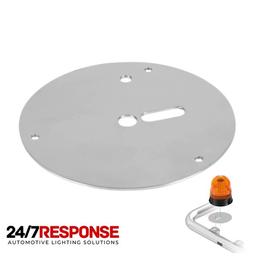 Round beacon mounting plate - round,