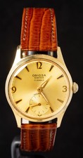 Oriosa Sub-Dial Gold-Tone Men's Hand-Wind AS 1130 Vintage Swiss Watch -- Working
