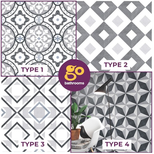 Victorian geometric tile - victorian,
