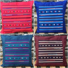 Thai Hmong Tribal Pleated Cushion Covers – Ethnic Hippy Boho Nomads Wales