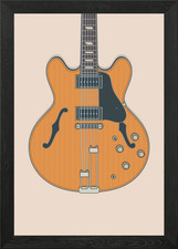 Riviera Guitar Framed Wall Art