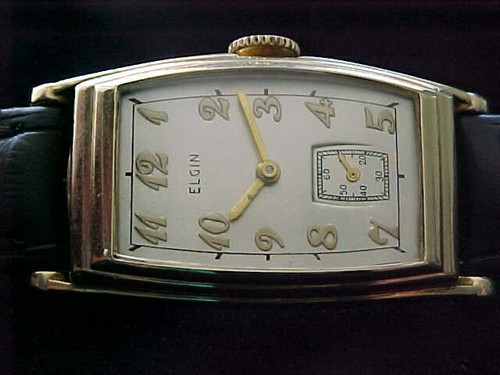 True art deco elgin - watch, long