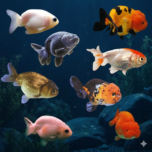 Ranchu goldfish live fish - ranchu,
