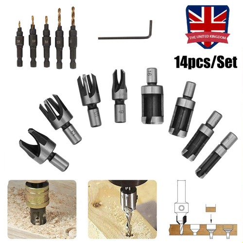 New 14pcs set pack countersink - 14pcs/set,