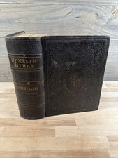 1867 HOLY BIBLE antique POST
