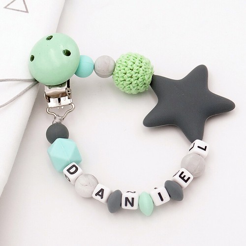 Personalised name dummy clip - personalised,