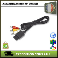 ✅CABLE AV AUDIO VIDEO RCA TV PERITEL RGB SNES SUPER NNINTENDO N64 GC GAMECUBE SFC