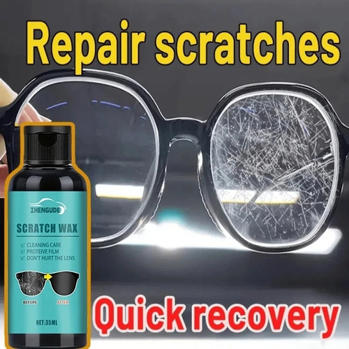 Glass scratch repair paste - scratch,