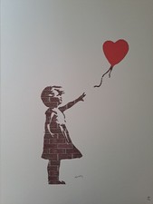 Banksy Art Print - Balloon Girl - Certificate