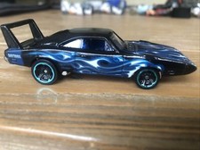 Hot Wheels '69 Dodge Charger Daytona Blue Black 2013 1:64 Diecast VGC