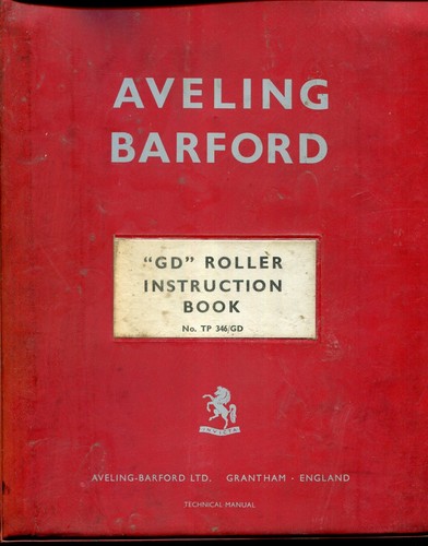 Aveling barford roller - barford, gd