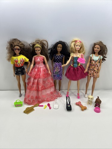 Barbie dolls full dresses - dolls,