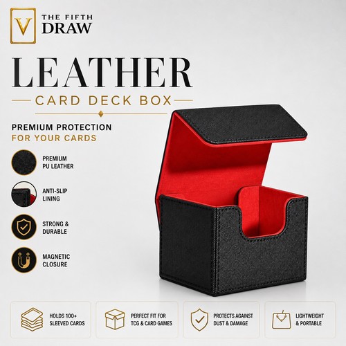 Card deck box magnetic side - deck,