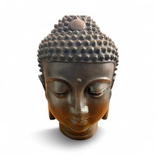 Large Buddha Head In A Bronze