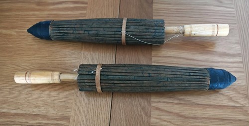 Vintage paper parasols pair - pair,