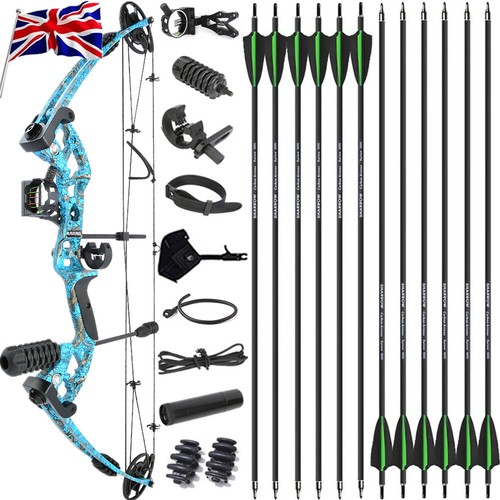 Compound bow 12x carbon arrows - bow,