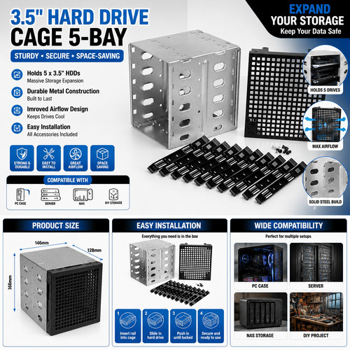 Bay hard drive cage hot - hard,