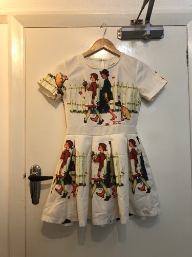 Norman rockwell print - print, skater