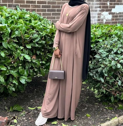 Womens plain abaya black - womens,