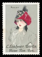 Germany Poster Stamp - Advertising Leichner Cosmetics - F. Rumpf - (RU6.5)