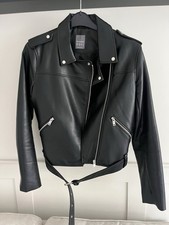 Black Biker Jacket Size 12