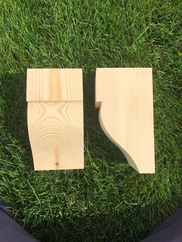 Wooden corbels shelf - corbels, (shelf