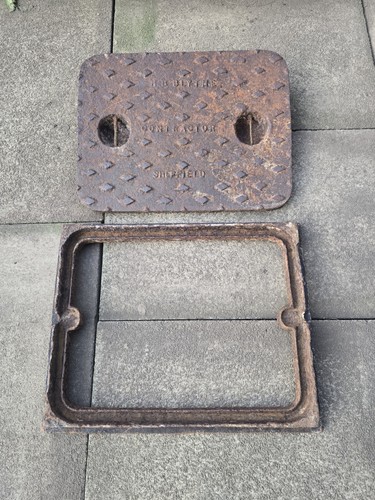 Reclaimed cast iron manhole - reclaimed,