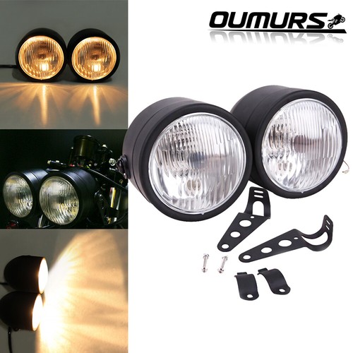 Black dual headlight - dual, lamp