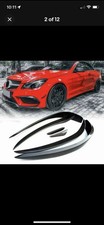 6PC Carbon Front Bumper Splitter Lip Spoiler Canards for Mercedes W207 E-Class