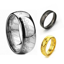Lord of the Rings The One Ring Lotr Stainless Steel Fashion Men's Ring Size 6-12