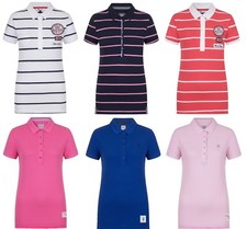 Ex Crew Clothing Womens Polo T Shirt Short Sleeve Ladies Top Classic Casual 