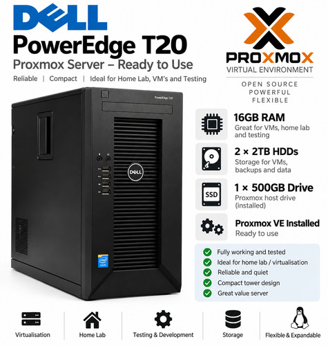 Proxmox dell poweredge t20 - proxmox,