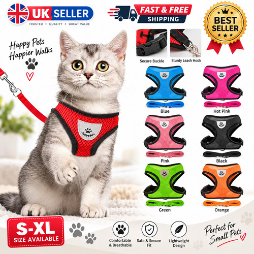 Adjustable cat harness - adjustable,