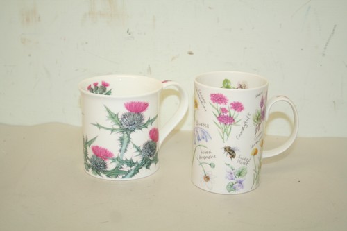 Dunoon bone china mugs - bone,