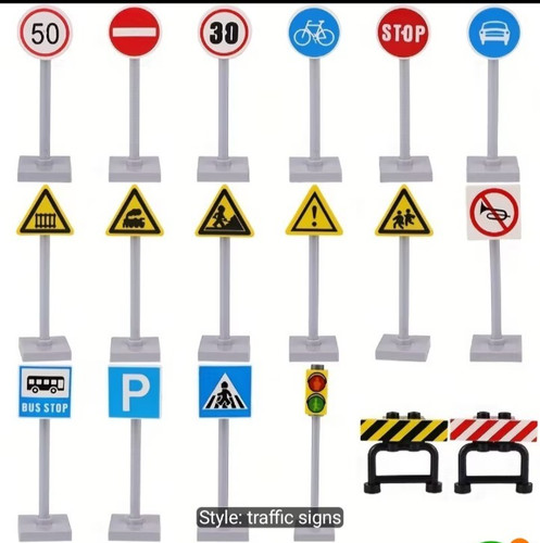 Piece set road traffic - 18,