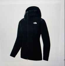 THE NORTH FACE Woman's Hikesteller Parka Shell Jacket Black Thigh length & Hood