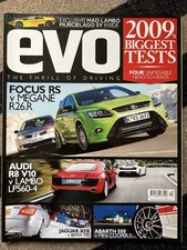 Evo Magazine April 2009 #129 -BMW M5, Jaguar XFR, Renault Megane R26 R, Focus RS