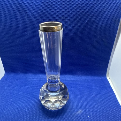 Antique glass bud vases with - antique,