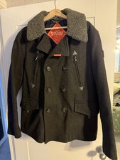 Superdry Men's Grey Pea Coat
