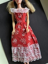 💛 Vintage 1970s Barbie Doll, Francie Doll DRESS (1976 #9571) - Minor TLC