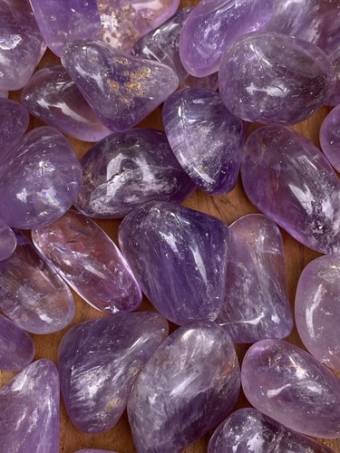 Amethyst brazilian tumblestone - amethyst,