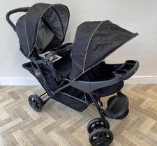 Graco Stadium Duo Tandem Double Stroller Pushchair - Black RRP£200