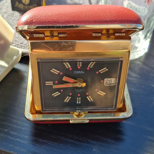 Coral travel alarm clock - travel,